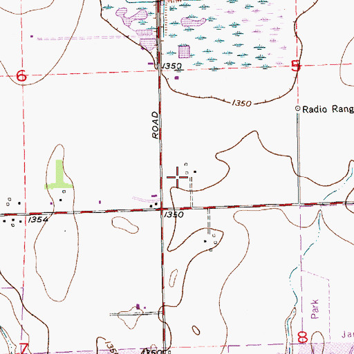 Topographic Map of Chadsworth Commercial Plaza, KS