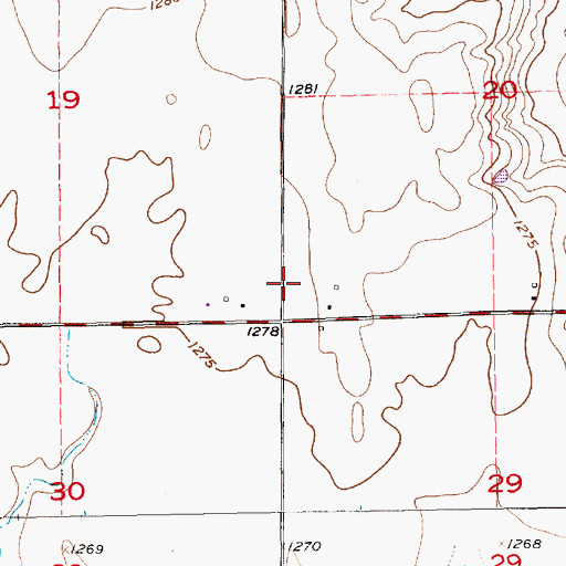 Topographic Map of Peck Substation, KS