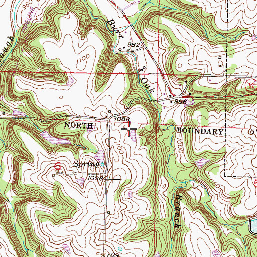 Topographic Map of Shomin Industrial Park, KS