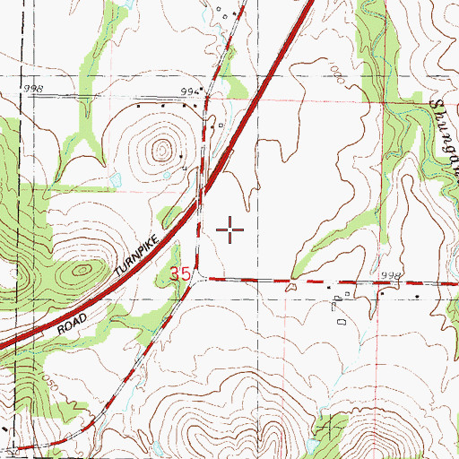 Topographic Map of Southwest Industrial Plaza, KS