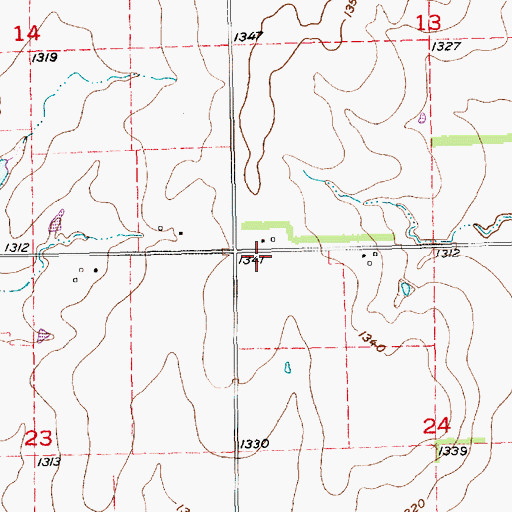 Topographic Map of Sedgwick County Water Tower 3, KS