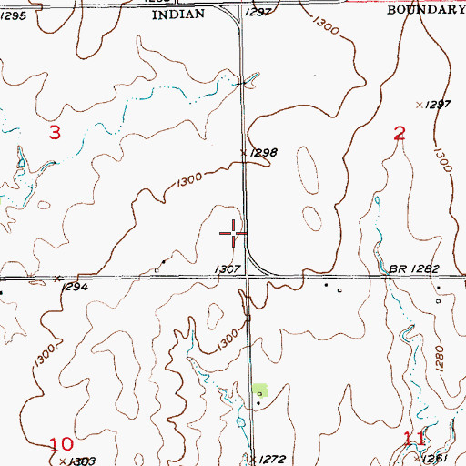 Topographic Map of Sedgwick County Rural Water District 3 Water Tower, KS
