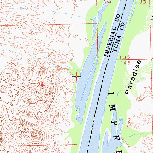 Topographic Map of Velian Wash, CA