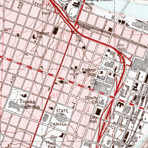 Topographic Map of The Heartland Orthodox Christian Museum, KS