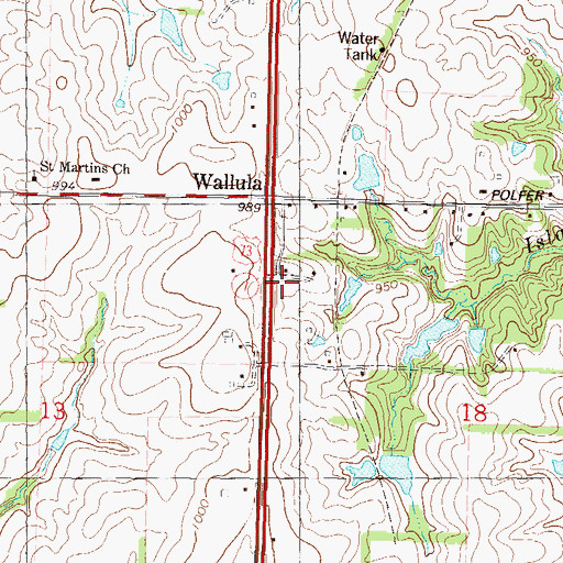 Topographic Map of Jerry's Nursery and Landscaping, KS
