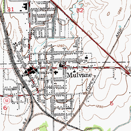 Topographic Map of Saint Michaels Catholic Church, KS