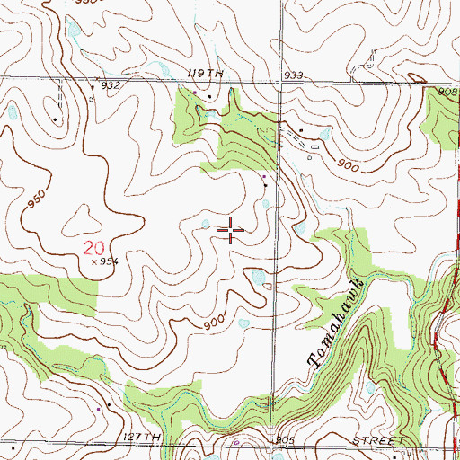 Topographic Map of Village Shalom Assisted Living Facility, KS