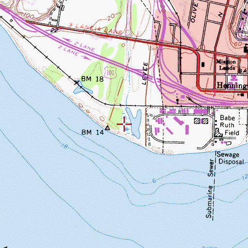 Topographic Map of Ventura River, CA