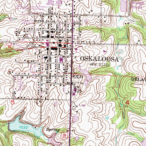 Topographic Map of Kingdom Hall of Jehovahs Witnesses, KS