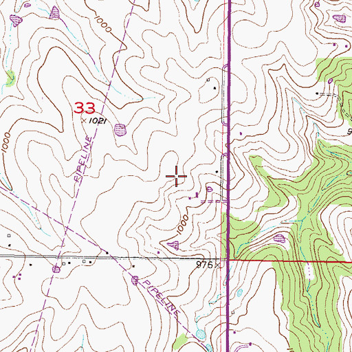 Topographic Map of Kokopelli Wholesale Nursery, KS