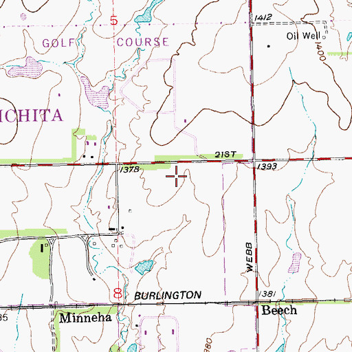 Topographic Map of Clare Bridge of Wichita Assisted Living Facility, KS