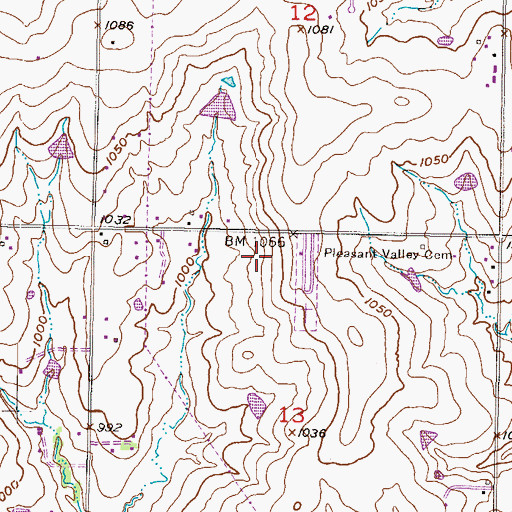 Topographic Map of Hope Alive Christian Center, KS