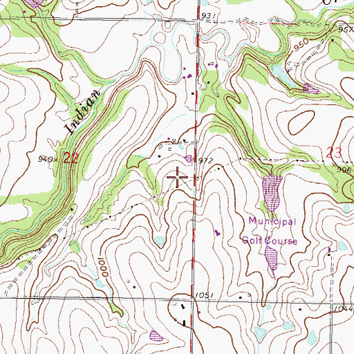 Topographic Map of Stratford Commons Assisted Living Facility, KS