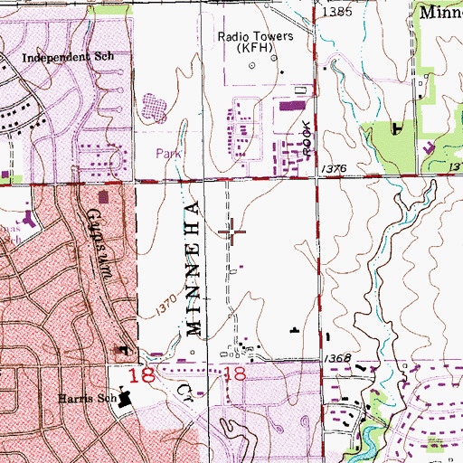 Topographic Map of Cornerstone at Broadmoor Nursing Home, KS