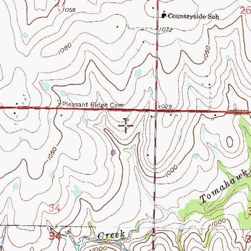 Topographic Map of Sunrise Assisted Living of Overland Park, KS