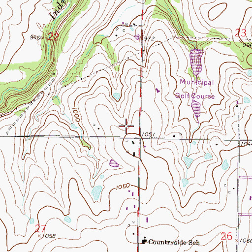 Topographic Map of University of Kansas - Edwards Campus Regents Center, KS