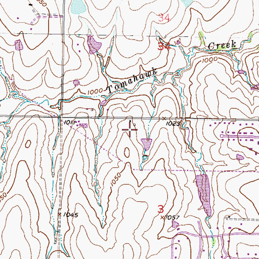 Topographic Map of Loma Vista Nursery, KS