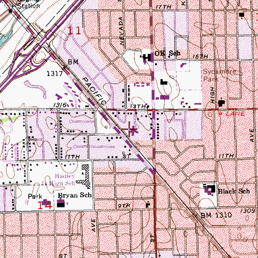 Topographic Map of Lakepoint Retirement and Rehabilitation Center, KS