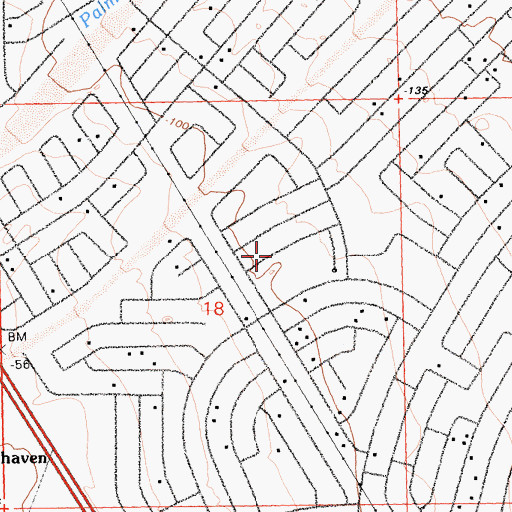 Topographic Map of Verde Wash, CA