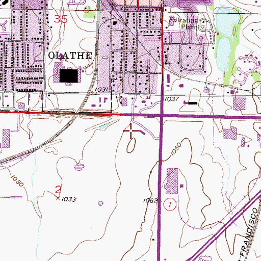 Topographic Map of Royal Terrace Nursing and Rehabilitation Center, KS