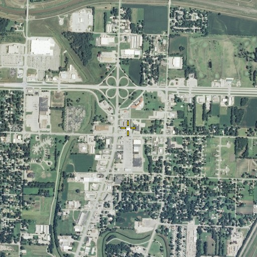 Aerial/Satellite Image of North Topeka Post Office, KS