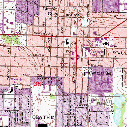 Topographic Map of Truth in Love Christian Church, KS