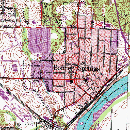 Topographic Map of Saint Matthew African Methodist Episcopal Church, KS
