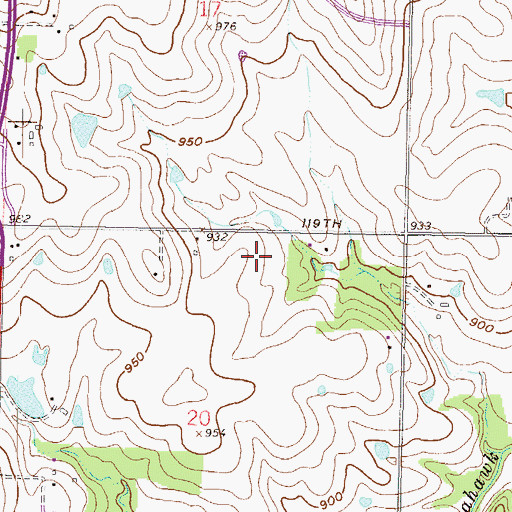 Topographic Map of Brookdale Senior Living Assisted Living Facility, KS