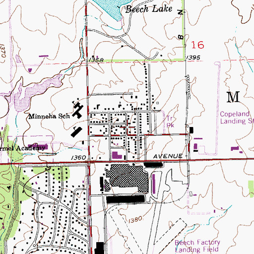 Topographic Map of Travel - Air Mobile Home Park, KS