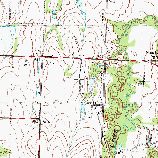 Topographic Map of Countryside Home Park Mobile Home Park, KS
