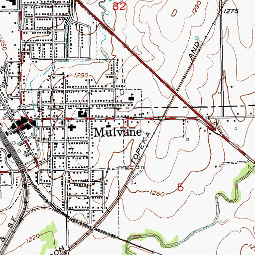 Topographic Map of Maria Court Assisted Living Facility, KS