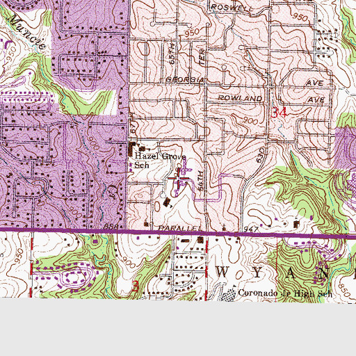 Topographic Map of Medicalodge Post - Acute Care Center, KS