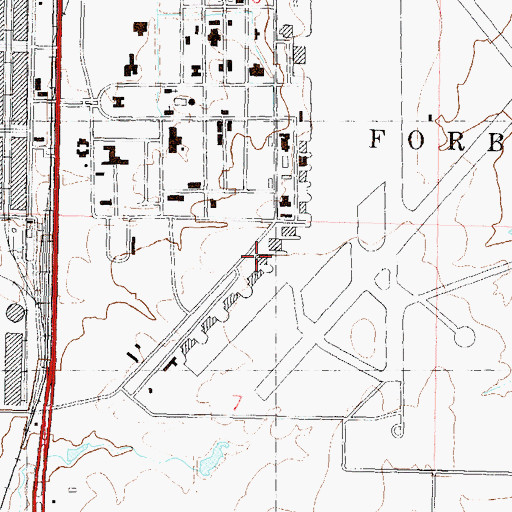 Topographic Map of Museum of the Kansas National Guard, KS