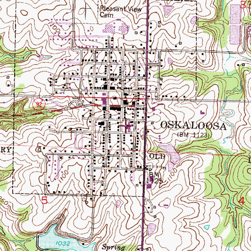 Topographic Map of Hickory Pointe Care and Rehabilitation Center, KS