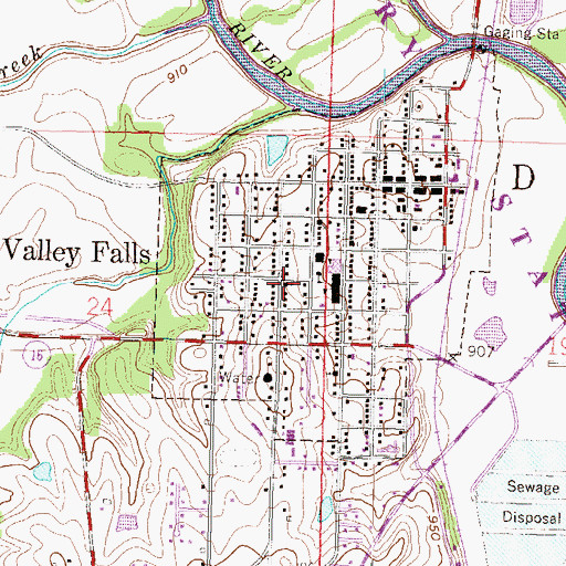 Topographic Map of Saint Paul Lutheran Church, KS