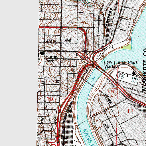 Topographic Map of Strawberry Hill Museum and Cultural Center, KS