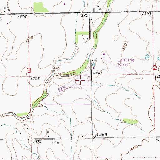 Topographic Map of Country Acres Mobile Home Park, KS