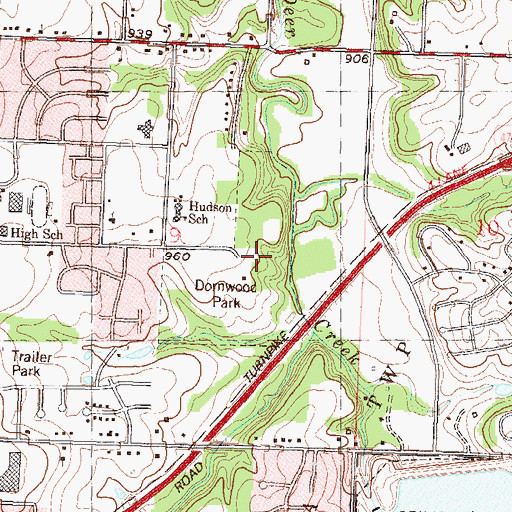 Topographic Map of Dornwood Nature Trail, KS