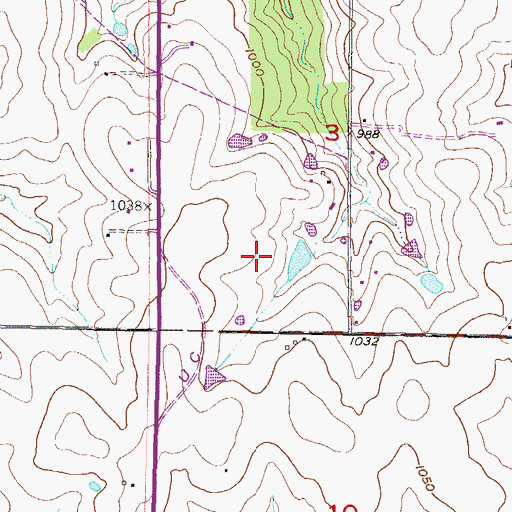 Topographic Map of Smiley's Golf Complex, KS