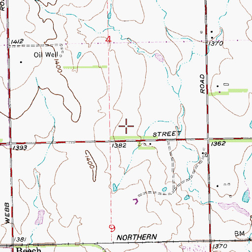Topographic Map of Chaucer Estates Assisted Living Facility, KS