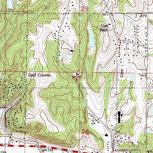 Topographic Map of Saint Martin in the Fields Episcopal Church, KS