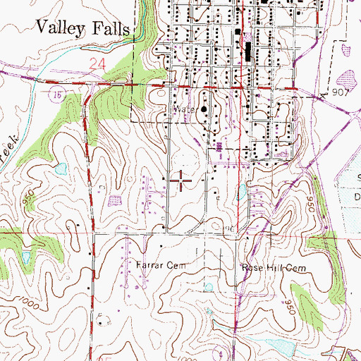 Topographic Map of Linnwood Place Assisted Living Facility, KS