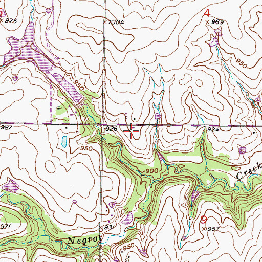 Topographic Map of The Shops at Iron Horse Centre, KS