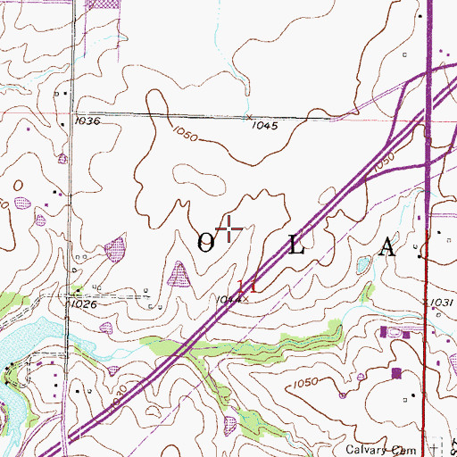 Topographic Map of Olathe Good Samaritan Center Nursing Home, KS