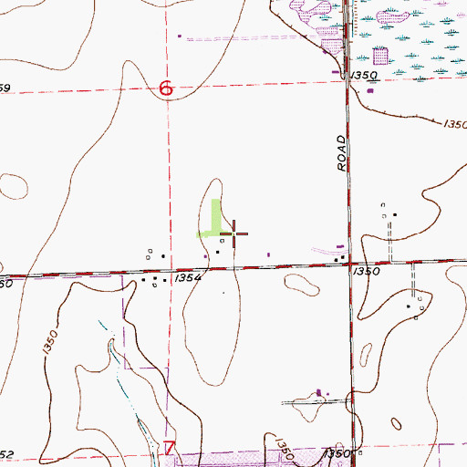 Topographic Map of Northwest Christian Church, KS