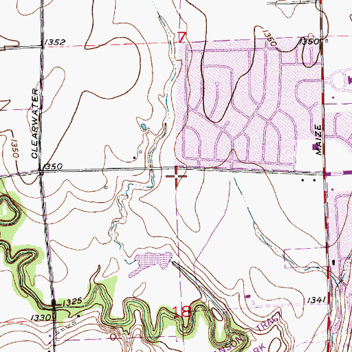 Topographic Map of Lord of Life Lutheran Church, KS
