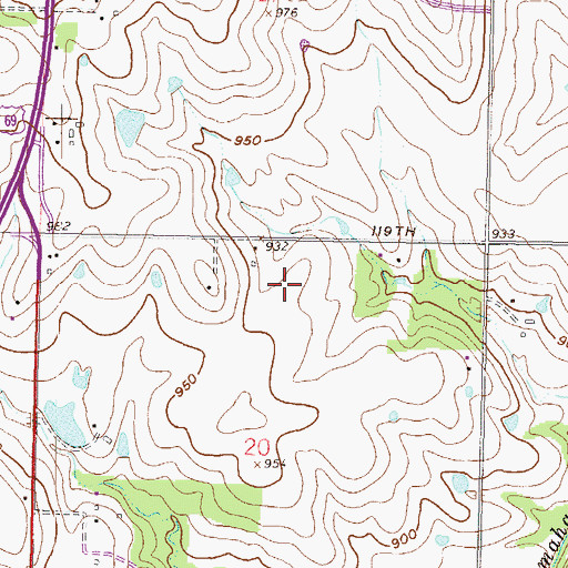 Topographic Map of Lamar Court Assisted Living Facility, KS