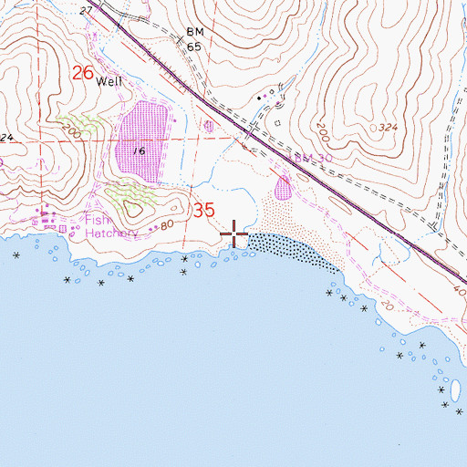 Topographic Map of Villa Creek, CA