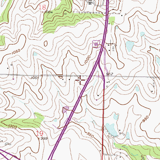 Topographic Map of Windsor Square Shopping Center, KS