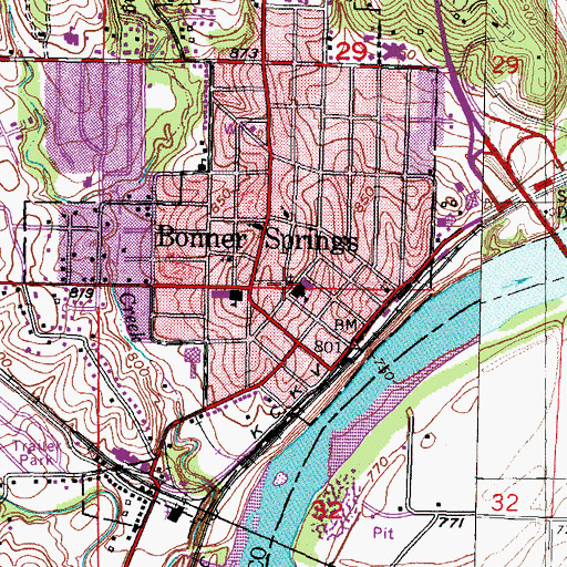 Topographic Map of Victory Assembly Church, KS